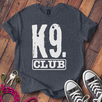 K9 Club T-shirt with Large Bold White Print product type